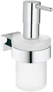 GROHE 40756001 Essentials Cube Soap Dispenser Silver
