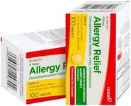 Leader 4 Hour Allergy Relief, Chlorpheniramine Maleate Tablets, Antihistamine, 4 mg, 100 Count, Pack of 2