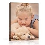 Custom Canvas Prints with Your Photos for Baby/Pet/Family, Personalized Canvas Pictures for Wall to Print Framed Wall Art