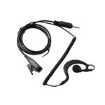 HYS Walkie Talkie Earpiece G Shape with Mic Headset Compatible with Yaesu Vertex VX-6 VX-6E VX-7E VX-7R VX-120 VX-127 VX-170 VX-177 FT-270 2 Way Radio