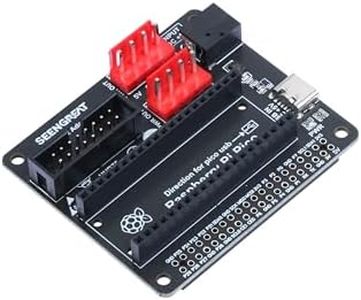 SEENGREAT RGB Matrix Adapter Board Converter for Raspberry Pi Series and Raspberry Pi Pico, with One HUB75 Interface, Two Power Input Connectors Type-C and DC-044