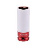 CASOMAN 1/2-Inch Drive x 21mm Non-Marring Impact Lug Nut Socket, Metric, 6-Point, CR-MO, Color-Coded, Thin-Walled Wheel Rim Protector