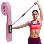 Strauss Fabric Resistance Bands | Resistance Loop Bands for Exercise, and Workout | Ideal for Stretching, Chin Ups, Physical Therapy & Home Exercise for Men & Women (Pink)