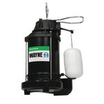 Wayne CDU790 1/3 HP Submersible Cast Iron and Steel Sump Pump with Integrated Vertical Float Switch