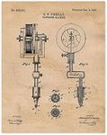 Vintage Tattoo Equipment Tools Patent Print, 1 (11x14) Unframed Photos, Wall Art Decor Gifts for Home Office Gears Garage Shop Studio Barber Salon Lounge Student Teacher Design Ink Artist Illustrator