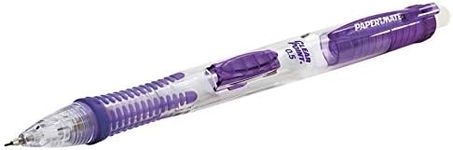 Paper Mate ClearPoint Mechanical Pencils, 0.5mm, Purple Barrels, Box of 12 (2067428)