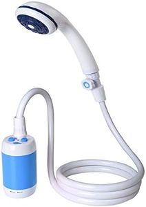 Laserbeak Camping Ducha portátil Ducha al Aire Libre Ducha de Mano Ducha eléctrica, Flujo de Agua Ajuste de Puestos, 4800 mAh batería Recargable, para válvula de Control de Flujo （Azul）