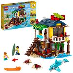 LEGO Creator 3in1 Surfer Beach House 31118 Building Kit Featuring Surf Shack, Lighthouse Toy, Pool House and Animal Toys; Best Toys for Kids Who Love Creative Play (564 Pieces)