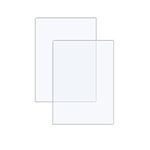 Langaelex 2 Pieces 250 x 200 x 3 mm Acrylic Sheets Clear Cast Plexiglass for Picture Frame Glass Replacement, Projects Display, Painting (10x8 Inch)