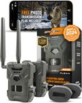 SPYPOINT Flex-M Twin Pack Cellular Trail Cameras - Best Value in Hunting Accessories, No WiFi Needed & GPS-Enabled, Night Vision, IP65 Water-Resistant, 28MP Photos, 720p Videos + Sound (Pack of 2)