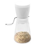Fox Run Nut Chopper and Grinder with Manual Hand Crank, Glass