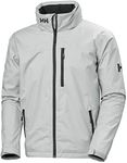 Helly Hansen Mens Crew Hooded Jacket, Grey, XXL EU