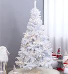 Uten Christmas Tree, Metal, White, 7Ft + 25m Lights