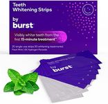 BURST Teeth Whitening Strip Kit - Sensitive Teeth Friendly - 10 Treatments with No-Slip Grip - White Strips Whiten with Visible Results in Just 15 Minutes - Mint + Coconut Whitening Strips