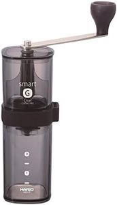 HARIO Coffee Grinder, Transparent/Black, Petite