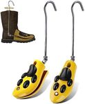 Boot Stretchers for Cowboy Boots, Shoe Stretcher Men for Wide Feet, Adjustable Shoe Expander with Crease Protectors, Yellow, US 8-12