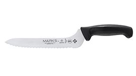 Mundial Marks by Mundial MA20-9E Offset Sandwich Knife, Serrated Edge, Black