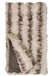 Donna Salyers’ Fabulous-Furs Couture Mink Faux-Fur Throw Blanket, Soft Blanket, (60x72 in), (Truffle Chinchilla)