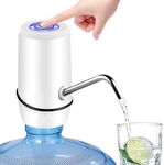 Water Dispenser for 5 Gallon Bottle, Electric Water Pump for 5 Gallon Jug with Switch and USB Charging, Portable Automatic Water Jug Dispenser for Camping, Travel, Home, Kitchen, Office