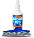 Bring It On Grout Cleaner with Grout Cleaning Brush – 32Fl Oz Grout Cleaner for Shower Tile Includes 9-inch Heavy-Duty Grout and Tile Floor Cleaner Brush – Effectively Removes Mineral Deposits