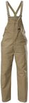 Hard Yakka Men's Foundations Cotton Drill Bib and Brace Overall, Khaki, Size 82 Regular