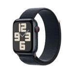 Apple Watch SE (2nd Gen, 2023) [GPS + Cellular 44mm] Smartwatch with Midnight Aluminum Case with Midnight Sport Loop One Size. Fitness & Sleep Tracker,Crash Detection,Heart Rate Monitor,Retina Display