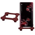 Your's Shopekart Heavy Duty Refrigerator Stand Suitable for All Brand Single Door/Double Door Refrigerators, 150-292 L (Maroon Color)