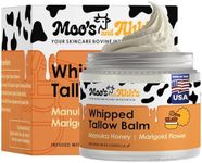 MOO'S AND AHH'S Whipped Tallow Balm - Beef Tallow for Skin with Organic Centella and Olive Squalane | Grass-Fed Beef Tallow Face & Body Moisturizer for Dry Skin (2 Oz, Manuka Honey + Marigold Flower)