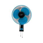 V-Guard Esfera SW N Wall Mount Fan For Bedroom | 3 Speed Settings | 1350 RPM Powerful Motor | Corrosion Resistant Metal Guards| Blue Black | 40 cm(400mm)