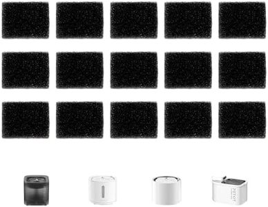 PETKIT Replaced Foam Filters for Eversweet Max/Eversweet 3 Pro/Solo 2/Solo SE Wireless Pump Pet Water Fountain,15 Pieces/Pack,Replacement Pump Filter