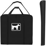 SIRUITON Dog Playpen Storage Bag Fits 24" H 8 Panels and 9 Stakes Suitable for Foldable Exercise Pet Playpen, RV Dog Fence Travel Bag,with Reinforcing Plate & Shoulder