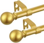 2 Pack Golden Curtain Rods 36 to 72