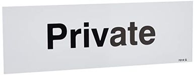 Caledonia Signs 17014G "Private" Sign, Rigid Plastic, 300 mm x 100 mm