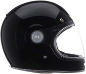 Bell Bullitt Full-Face Motorcycle Helmet (Solid Gloss Black, Medium)