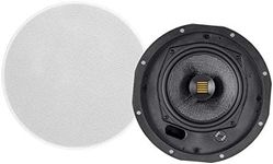 Monoprice Amber Ceiling Speakers 6.5-inch 2-way Carbon Fiber with Ribbon Tweeter (pair)