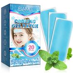 20 Sheets Cooling Fever Patch for Kids,Cooling Forehead Strips Cooling Gel Pads for Baby Children Adult Migraine Soothing, Headache Patches - Forehead Fever Cool Pads - Cooling & Pain Relief