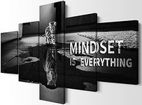 5 Pieces Mindset is Everything Wall