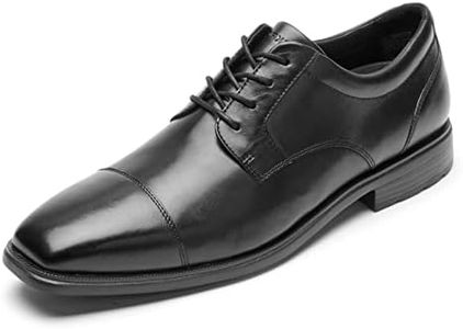 Rockport Men's Dressports Work Cap Toe Oxford, Black, 11.5 US Wide