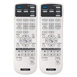 VINABTY 2 pcs Projector Replacement Remote Control fit for EPSON projector 1599176 EX6220 EX7220 725HD 730HD EX3220 EX5220 EX5230 for Epson EB-1930 EB-1935 EB-1940W EB-1945W EB-1950 Remote Controller