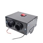 Riloer Car Heater Defroster Portable Car Windshield with 2 12V 500W Outlets for RV Vehicle SUV Truck