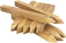 Woodside 12” (300mm) Square Wooden Fencing Stakes, Pressure Treated Site Pegs, Garden Fence Posts (pack of 20)