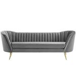 ND EURO HANDICRAFT 3-Seater Couch Classified and Comfortable Lounge and Luxury Lounge for Home and Living Room Office (Grey A)