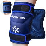 KingPavonini XXL Knee Ice Pack Wrap Around Entire Knee After Surgery, Reusable Gel Ice Pack for Knee Injuries, Large Ice Pack for Pain Relief, Swelling, Knee Surgery, Sports Injuries