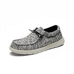 Bruno Marc Women?s Slip-on Loafers Casual Shoes, Sparkling Grey, 8.5