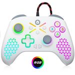 Gamrombo Wired Controller for X-box One, X-box Series X|S & PC Windows RGB Light Gamepad with Hall Effect Joysticks/Dual Vibration/3.5mm Audio Jack/Programming/Turbo Macro Function, Need to Upgrade