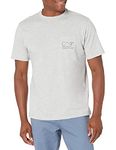 vineyard vines Men's Short-Sleeve Vintage Whale Pocket Tee T-Shirt, Heather Gray, XS