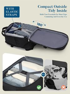 Lossga Ryanair Cabin Bag 40x30x20 – Anti-Theft Underseat Travel Backpack with Bottle Holder
