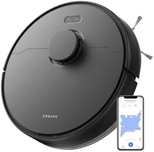 DREAME D9 Max Gen 2 Robot Vacuum and Mop Combo, LDS Navigation, 6000Pa Strong Suction Power, 240mins Runtime, 2-in-1 Sweep and Mop, WiFi, APP, Voice Control