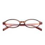 SODQW Fashion Fake Glasses Oval Y2k Eyewear Frame Anti Blue Light Trendy Glasses for Women Clear Cosplay Glasses