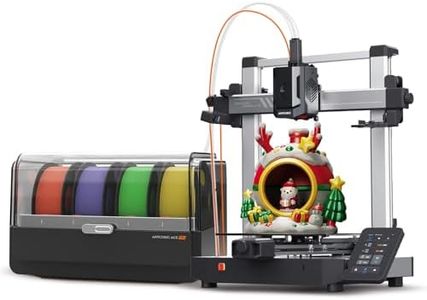 Anycubic Kobra 3 V2 Combo 3D Printer, Smart Multicolor Printing Up to 600mm/s Print Speed, Active Filament Drying Enhanced Auto-leveling for Higher Success Rates, 10.0'' x 10.0' x 10.2'' Printing Size